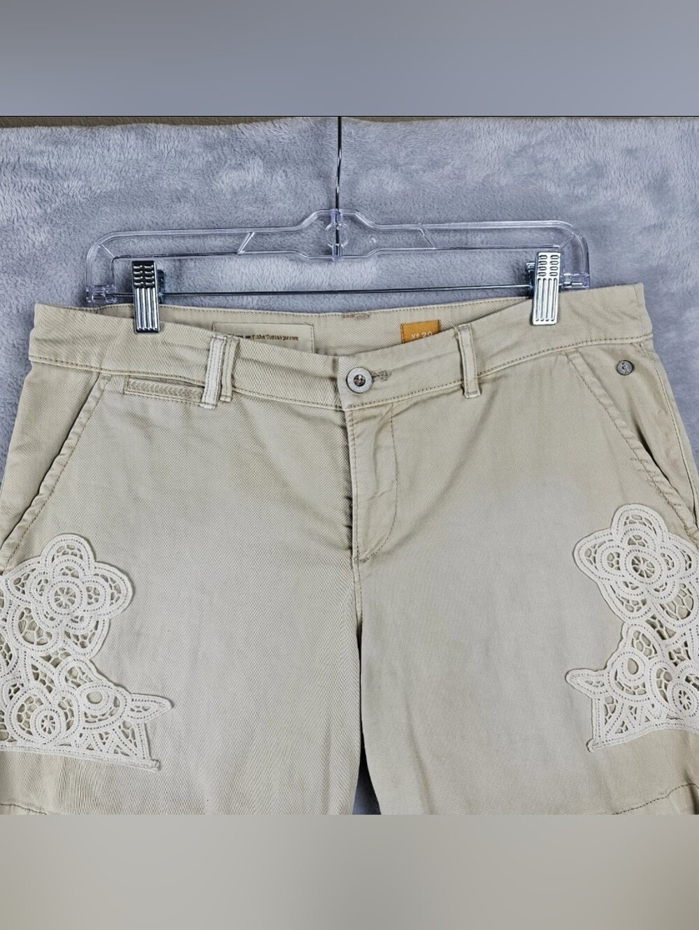 Anthropologie Pilcro And Letterpress Womens Shorts Size 29 Tan - Picture 2 of 10